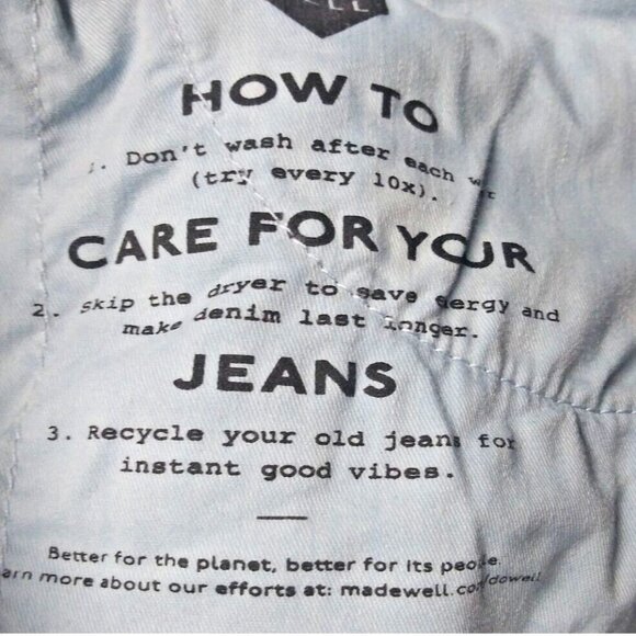 Madewell Jeans 9" Mid Rise Skinny Crop Sz 27 Medium Wash Denim Blue Jeans EUC - Picture 11 of 11